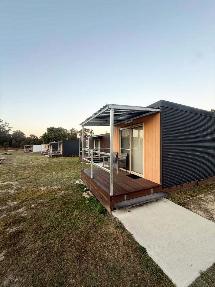 Bonco portable studio accommodation installed at a winery in Stanthorpe Queensland